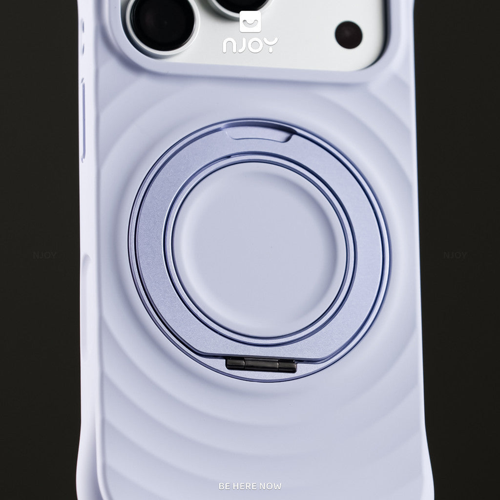 Ốp Silicon Hiệu Ứng Giọt Nước Giá Đỡ Xoay 360 Chống Sốc Cho Điện Thoại iPhone 18 Pro Max 17 16 15 14