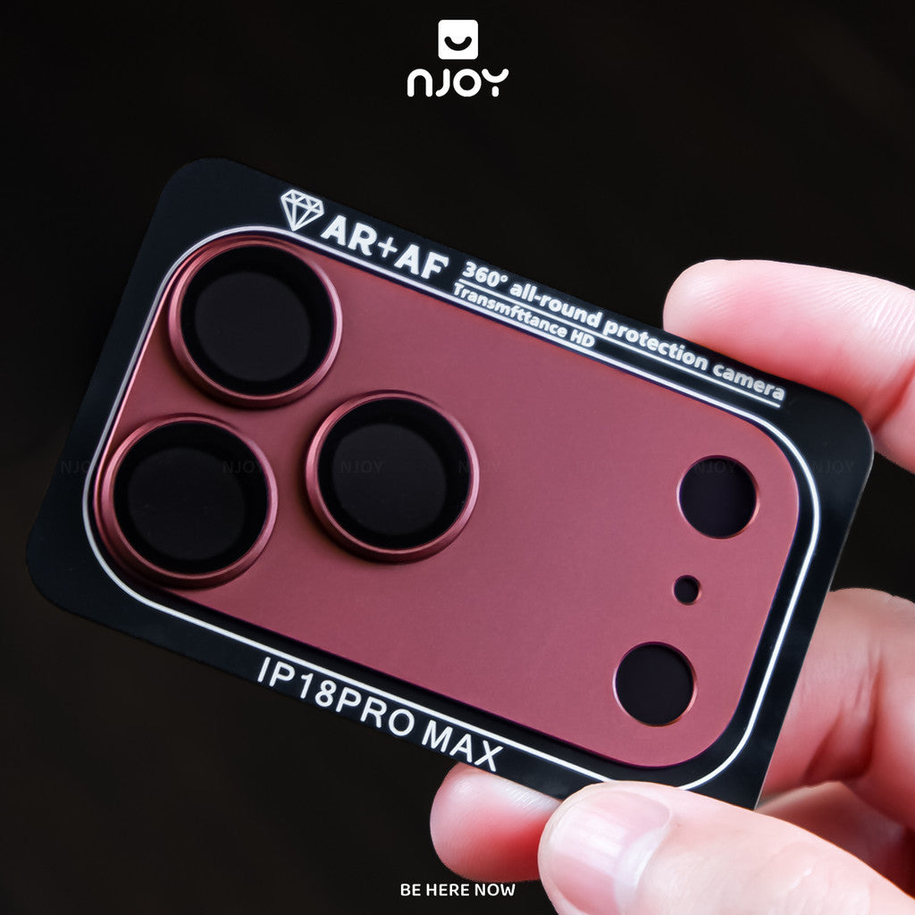 Cường Lực Bảo Vệ Camera Khung Hợp Kim Nhôm Phủ AR Chống Vân Tay Cho Điện Thoại iPhone 18 Pro Max 17