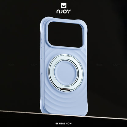 Ốp Silicon Hiệu Ứng Giọt Nước Giá Đỡ Xoay 360 Chống Sốc Cho Điện Thoại iPhone 18 Pro Max 17 16 15 14