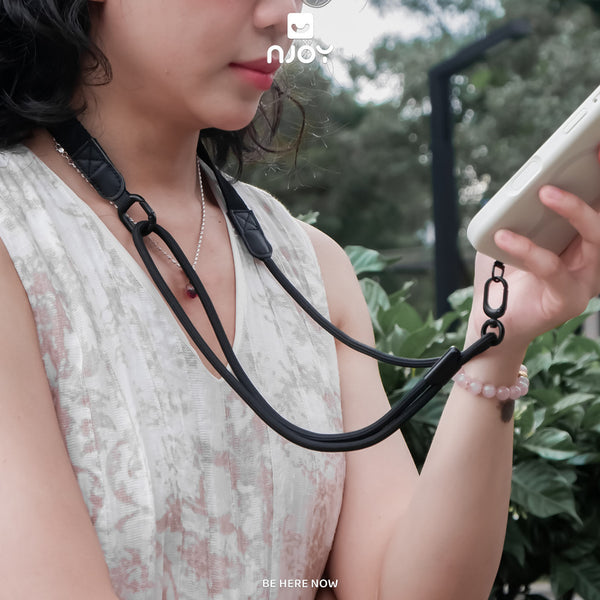 Dây Đeo Điện Thoại Có Thể Điều Chỉnh Kích Thước Chống Rơi Chất Liệu Vải Canvas Cao Cấp Njoyshop