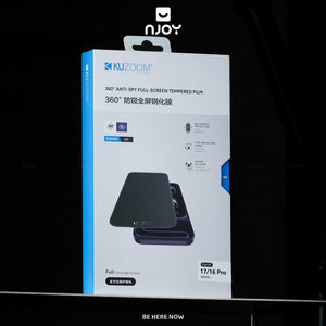 Kính Cường Lực Kuzoom Chống Nhìn Trộm 360 Độ 2.5D Cao Cấp Cho Điện Thoại iPhone 17 Pro Max 16 15 14