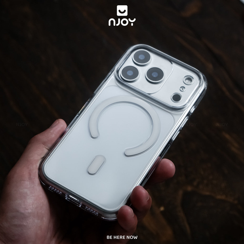Ốp Trong Suốt Chống Sốc Nhựa Cứng Không Ố Vàng Nút Bấm Kim Loại Cho Điện Thoại iPhone 17 Pro Max