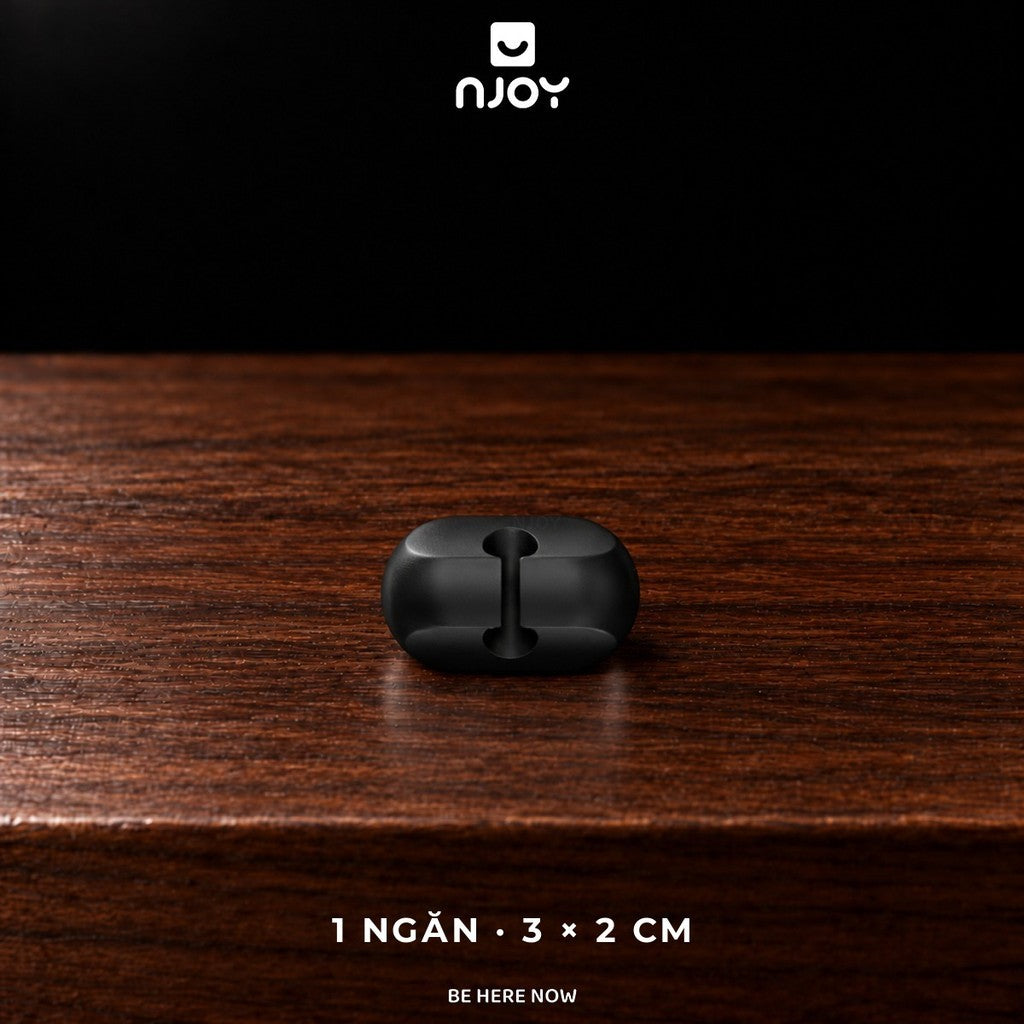 Kẹp Cố Định Dây Cáp Sạc Chất Liệu Silicon Nhiều Khe Dán Cạnh Bàn Xếp Gọn Dây Sạc Tai Nghe Máy Tính