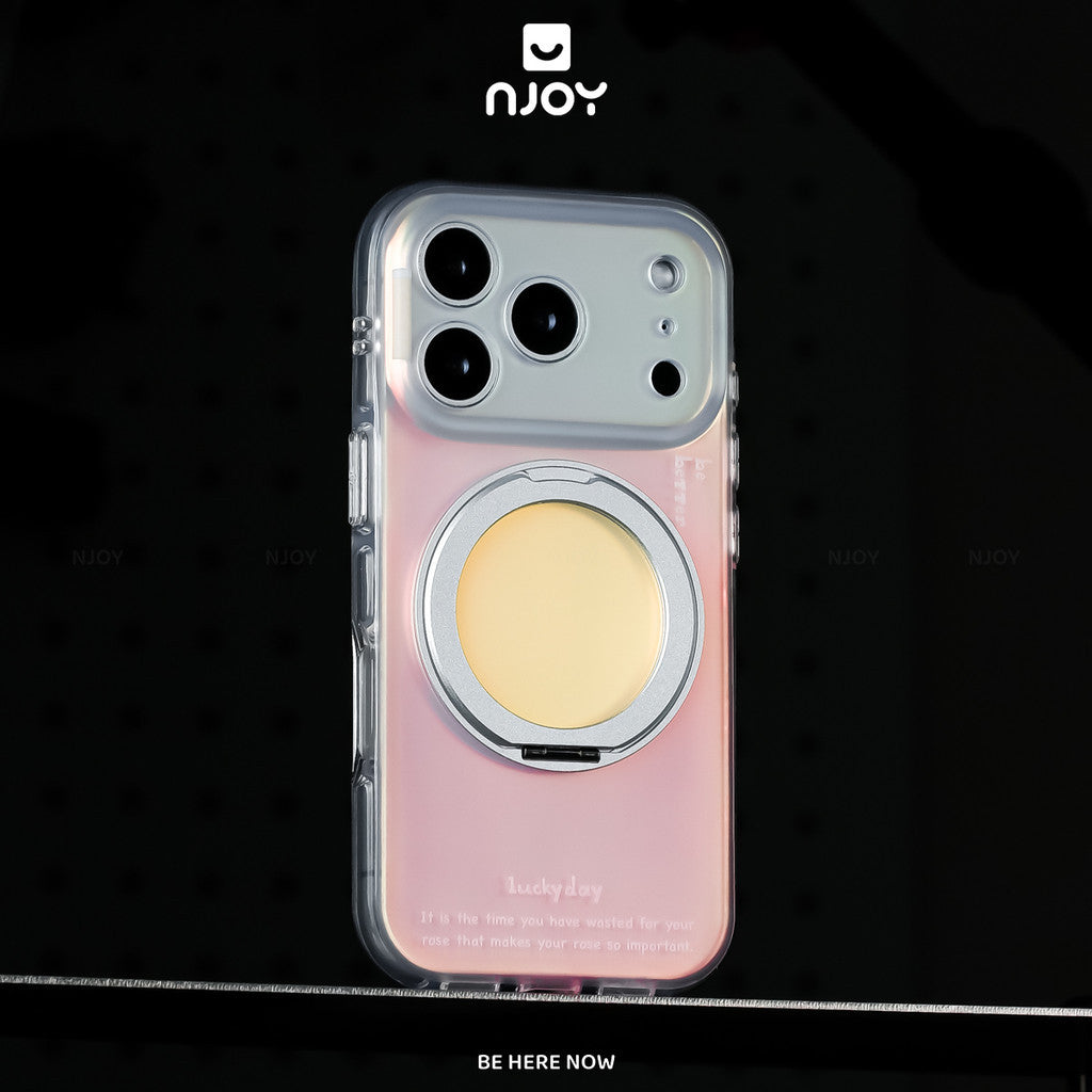 Ốp Lưng Ombre Gradient Có Giá Đỡ Xoay 360 Độ Sạc Magsafe Cho Điện Thoại iPhone 18 Pro Max 17 16 15 14