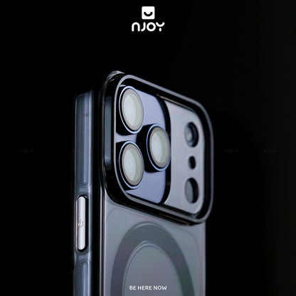 Ốp Trong Suốt Chống Sốc Nhựa Cứng Không Ố Vàng Nút Bấm Kim Loại Cho Điện Thoại iPhone 17 Pro Max