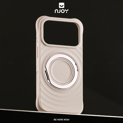 Ốp Silicon Hiệu Ứng Giọt Nước Giá Đỡ Xoay 360 Chống Sốc Cho Điện Thoại iPhone 18 Pro Max 17 16 15 14