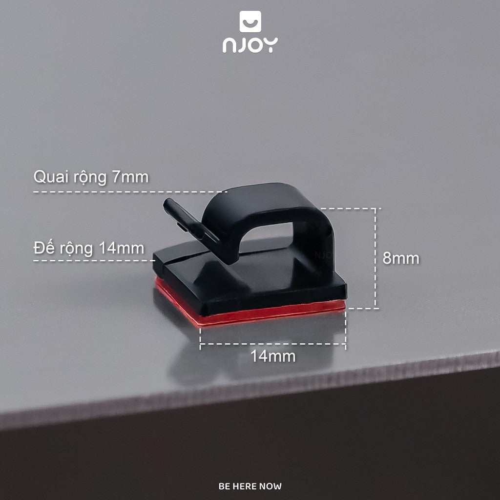 Nẹp Cố Định Dây Tidy Mini Bản Nhỏ Có Keo Dán Sẵn Khóa Cài Giữ Gọn Dây Sạc Dây Tai Nghe Dây Cáp