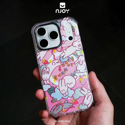 Ốp In Hình Chó Mèo Thỏ Dễ Thương Phản Quang Chống Sốc Cho Điện Thoại iPhone 17 Pro Max 16 15 14 Njoy