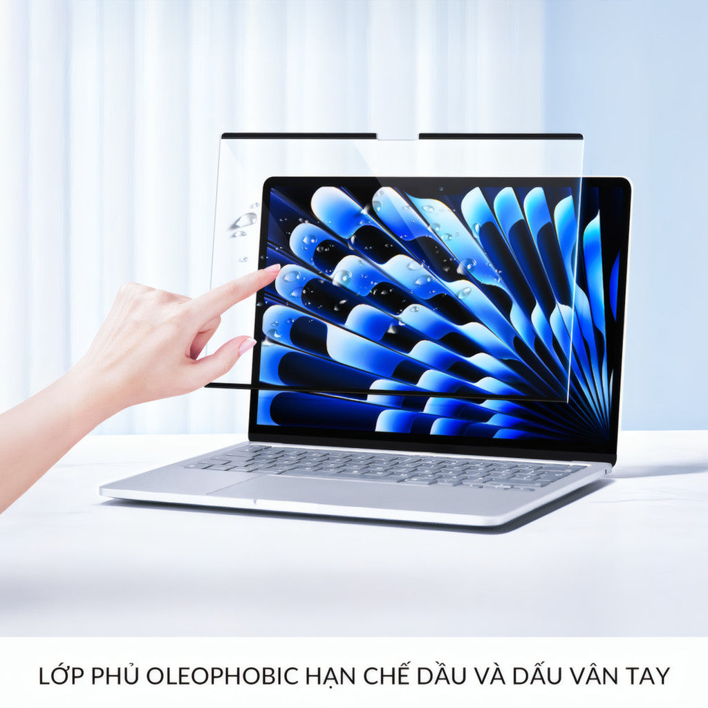 Miếng Dán Màn Hình Từ Tính Trong Suốt Anank Siêu Mỏng Cho Laptop Macbook Air Pro 13 13.6 14 15 16"
