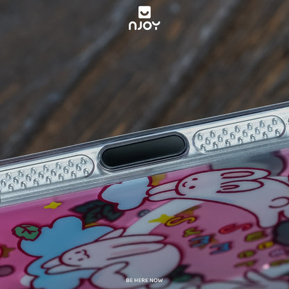 Ốp In Hình Chó Mèo Thỏ Dễ Thương Phản Quang Chống Sốc Cho Điện Thoại iPhone 17 Pro Max 16 15 14 Njoy