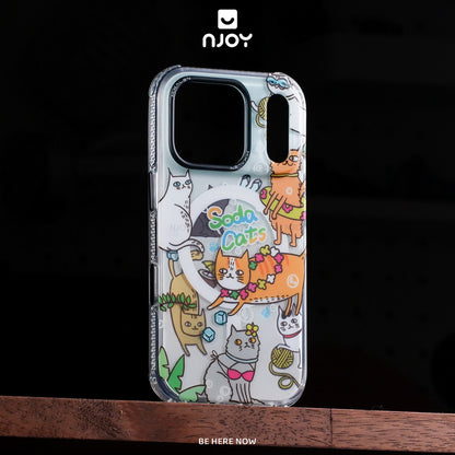 Ốp In Hình Chó Mèo Thỏ Dễ Thương Phản Quang Chống Sốc Cho Điện Thoại iPhone 17 Pro Max 16 15 14 Njoy