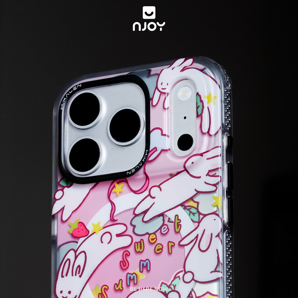 Ốp In Hình Chó Mèo Thỏ Dễ Thương Phản Quang Chống Sốc Cho Điện Thoại iPhone 17 Pro Max 16 15 14 Njoy