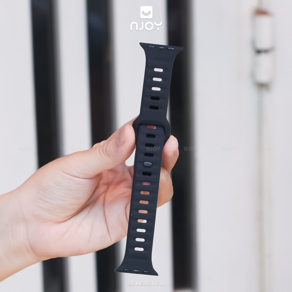 Dây Đeo Silicon Thể Thao Siêu Mịn Cho Đồng Hồ Apple Watch Ultra Series S11 10 9 8 7 6 SE 44/45/46/49 38/40/41/42mm
