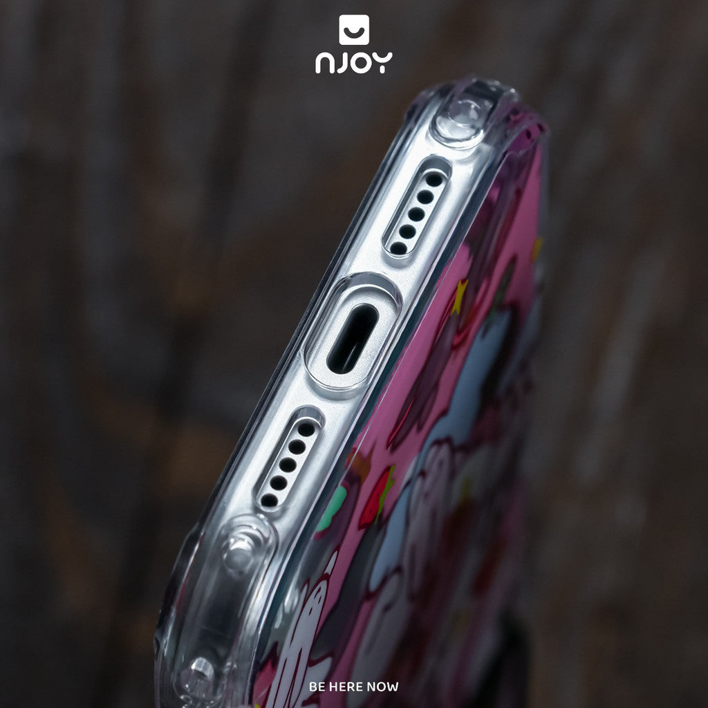 Ốp In Hình Chó Mèo Thỏ Dễ Thương Phản Quang Chống Sốc Cho Điện Thoại iPhone 17 Pro Max 16 15 14 Njoy