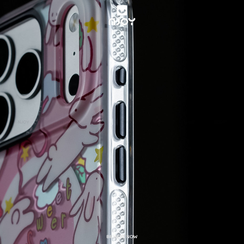 Ốp In Hình Chó Mèo Thỏ Dễ Thương Phản Quang Chống Sốc Cho Điện Thoại iPhone 17 Pro Max 16 15 14 Njoy