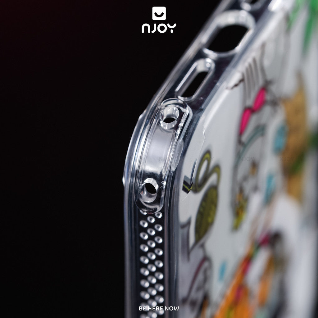 Ốp In Hình Chó Mèo Thỏ Dễ Thương Phản Quang Chống Sốc Cho Điện Thoại iPhone 17 Pro Max 16 15 14 Njoy