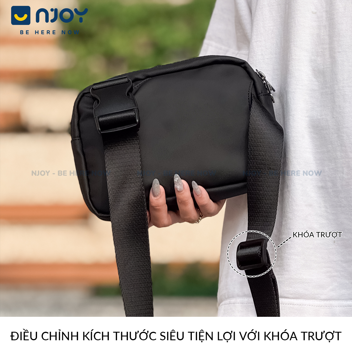 Túi Đeo Chéo Unisex Mark Ryden Thời Trang Cao Cấp Chống Nước Đựng Phụ Kiện Điện Thoại Sạc Dự Phòng