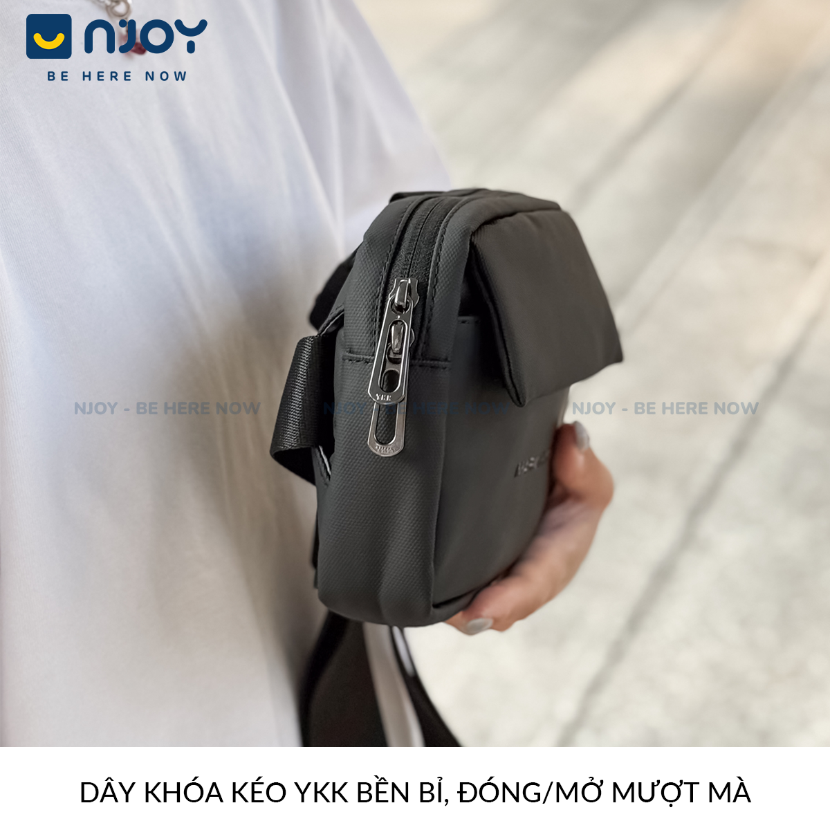 Túi Đeo Chéo Unisex Mark Ryden Thời Trang Cao Cấp Chống Nước Đựng Phụ Kiện Điện Thoại Sạc Dự Phòng