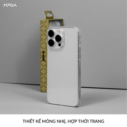 Ốp Trong Suốt Cứng Siêu Mỏng Memumi Chống Ố Vàng Cho Điện Thoại iPhone 17 Pro Max 16 15 14 13 12