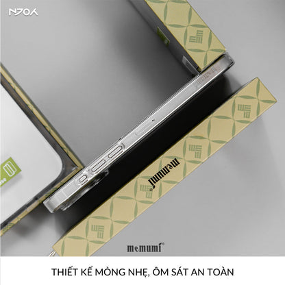 Ốp Trong Suốt Cứng Siêu Mỏng Memumi Chống Ố Vàng Cho Điện Thoại iPhone 17 Pro Max 16 15 14 13 12