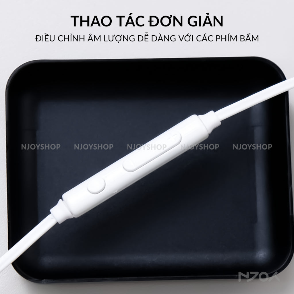 Tai Nghe Nhét Tai S7 Chân Tròn 3.5mm In-ear Tương Thích Với iPhone Samsung Oppo Xiaomi Njoyshop