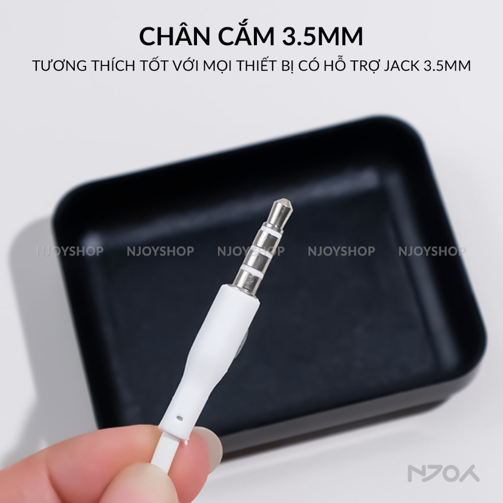 Tai Nghe Nhét Tai S7 Chân Tròn 3.5mm In-ear Tương Thích Với iPhone Samsung Oppo Xiaomi Njoyshop