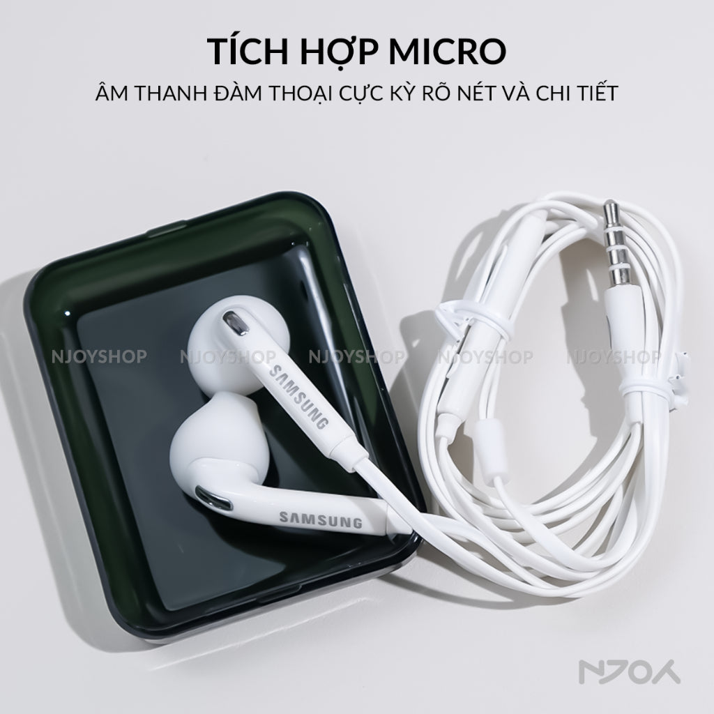 Tai Nghe Nhét Tai S7 Chân Tròn 3.5mm In-ear Tương Thích Với iPhone Samsung Oppo Xiaomi Njoyshop