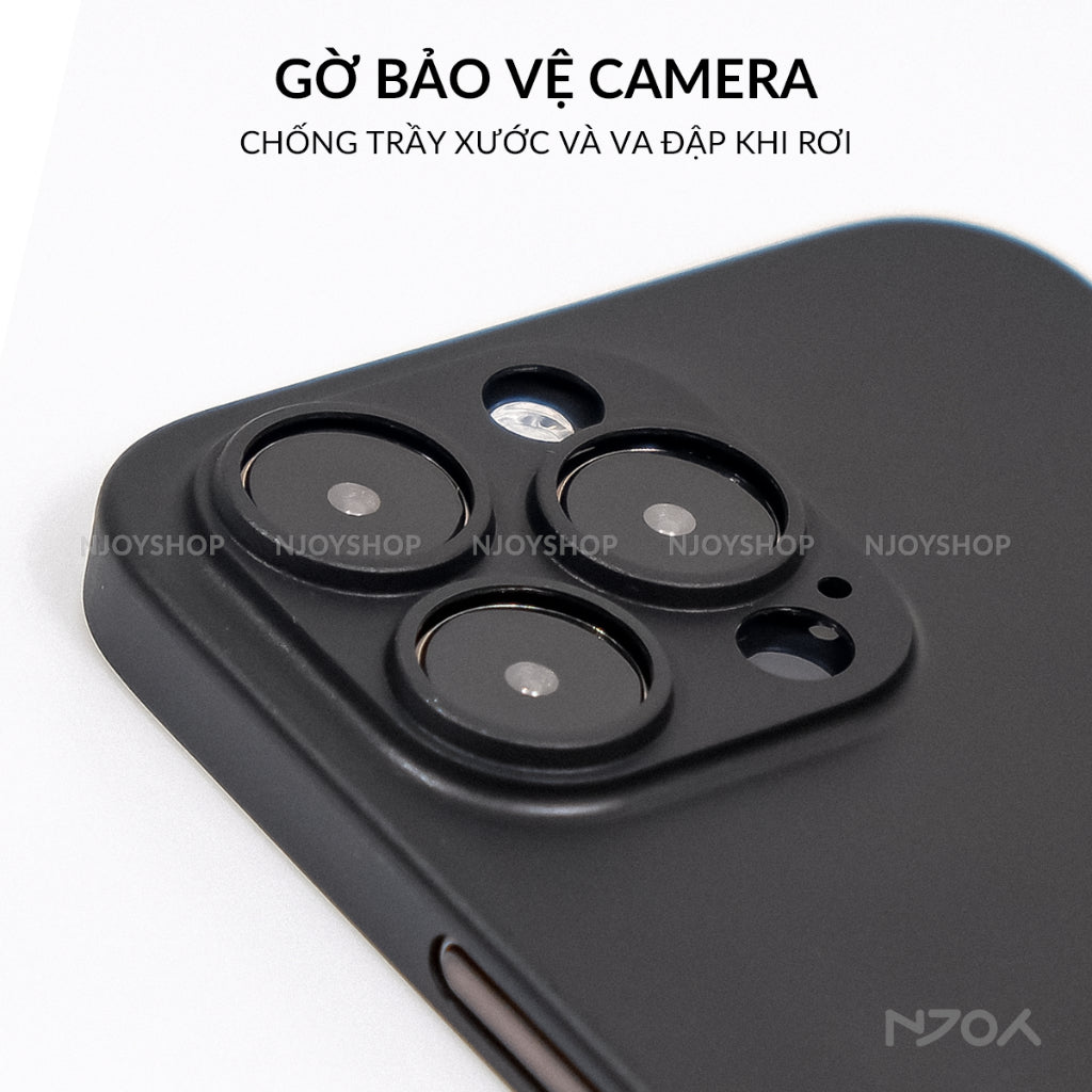 Ốp Nhám Siêu Mỏng Nhẹ Memumi Slim 0.3mm Cho iPhone 17 Pro Max 16 15 14 13