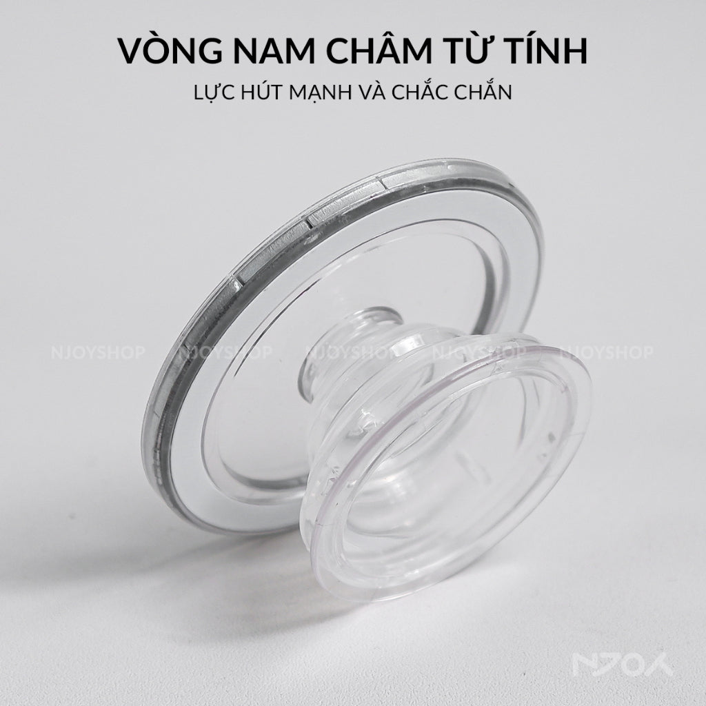 Giá Đỡ Điện Thoại Popsocket Magsafe Trong Suốt Nhỏ Gọn Cho Điện Thoại iPhone Samsung Njoyshop