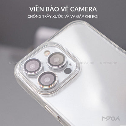 Ốp Trong Suốt Mỏng Nhẹ Bảo Vệ Camera Chống Ố Cho iPhone 17 Pro Max 16 15 14 12 12 11
