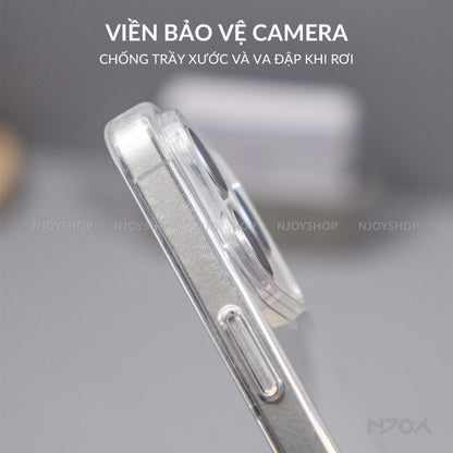 Ốp Trong Suốt Mỏng Nhẹ Bảo Vệ Camera Chống Ố Cho iPhone 17 Pro Max 16 15 14 12 12 11