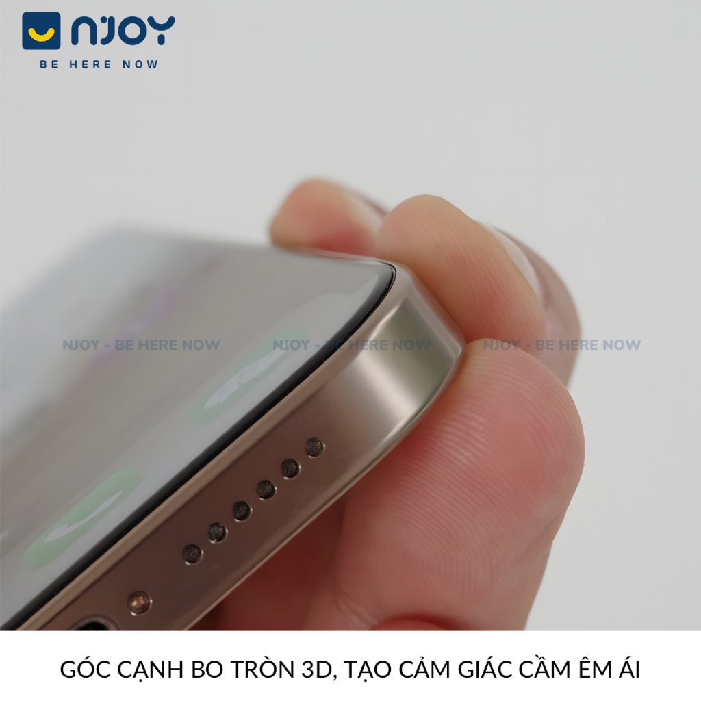 Kính Cường Lực Hoda Trong Suốt 3D Khung Tự Dán Cho iPhone 17 Pro Max 16 15