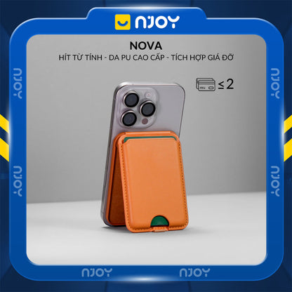 Ví Đựng Thẻ Magsafe Leather Kiêm Giá Đỡ Cho Điện Thoại iPhone 17 Pro Max 16 15 14 13 12