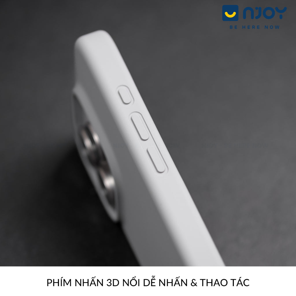 Ốp Silicon Chống Bẩn Hỗ Trợ Sạc Không Dây Chất Liệu Lót Nhung Bảo Vệ Camera Cho iPhone 13 14 15 16 Pro Max Njoyshop