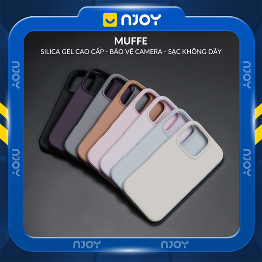 Ốp Silicon Chống Bẩn Hỗ Trợ Sạc Không Dây Chất Liệu Lót Nhung Bảo Vệ Camera Cho iPhone 13 14 15 16 Pro Max Njoyshop