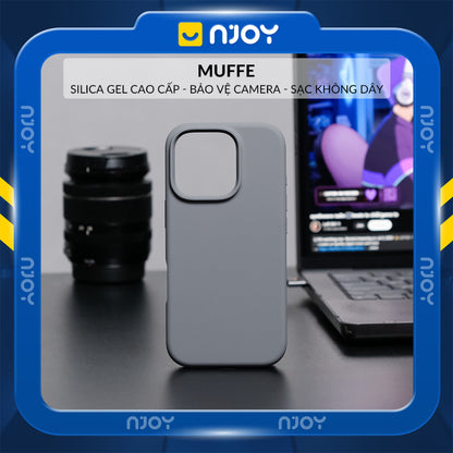Ốp Silicon Chống Bẩn Hỗ Trợ Sạc Không Dây Chất Liệu Lót Nhung Bảo Vệ Camera Cho iPhone 13 14 15 16 Pro Max Njoyshop