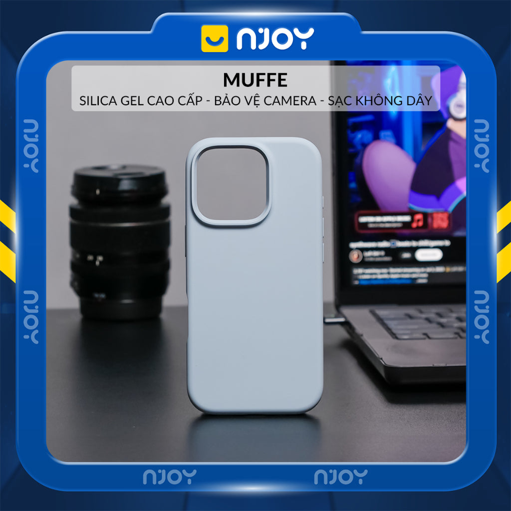 Ốp Silicon Chống Bẩn Hỗ Trợ Sạc Không Dây Chất Liệu Lót Nhung Bảo Vệ Camera Cho iPhone 13 14 15 16 Pro Max Njoyshop