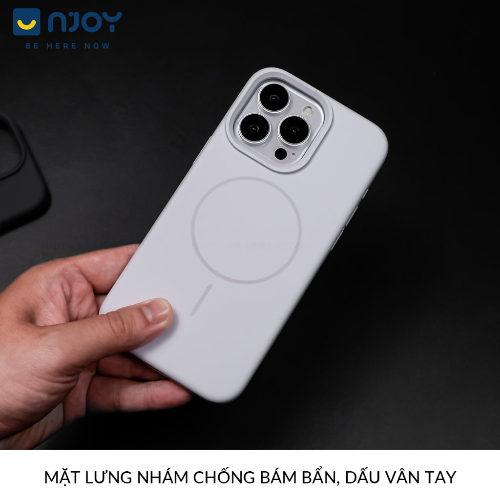 Ốp Chống Bẩn Hỗ Trợ Sạc Không Dây Từ Tính Lót Nhung Cho Điện Thoại iPhone 16 Pro Max 15 14 13