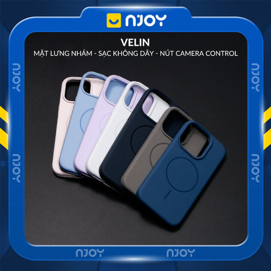 Ốp Chống Bẩn Hỗ Trợ Sạc Không Dây Từ Tính Lót Nhung Cho Điện Thoại iPhone 16 Pro Max 15 14 13