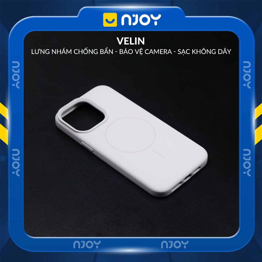 Ốp Chống Bẩn Hỗ Trợ Sạc Không Dây Từ Tính Lót Nhung Cho Điện Thoại iPhone 16 Pro Max 15 14 13