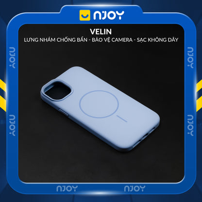 Ốp Chống Bẩn Hỗ Trợ Sạc Không Dây Từ Tính Lót Nhung Cho Điện Thoại iPhone 16 Pro Max 15 14 13