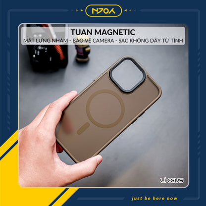 Ốp Magsafe Lưng Nhám Likgus Bảo Vệ Camera Cho iPhone 17 Pro Max 16 15 14 13