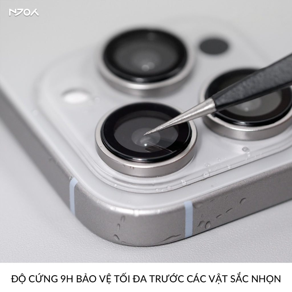 Bộ Vòng Cường Lực Bảo Vệ Camera Anank AR Chống Trầy Xước Màu Nguyên Bản Cho iPhone 13 14 15 Pro Max Njoyshop