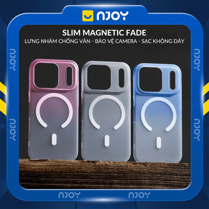 Ốp Siêu Mỏng Nhám Magsafe Màu Gradient Ombre Cho Điện Thoại iPhone 17 Pro Max 16 15 14 13