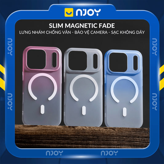 Ốp Siêu Mỏng Nhám Magsafe Màu Gradient Ombre Cho Điện Thoại iPhone 17 Pro Max 16 15 14 13