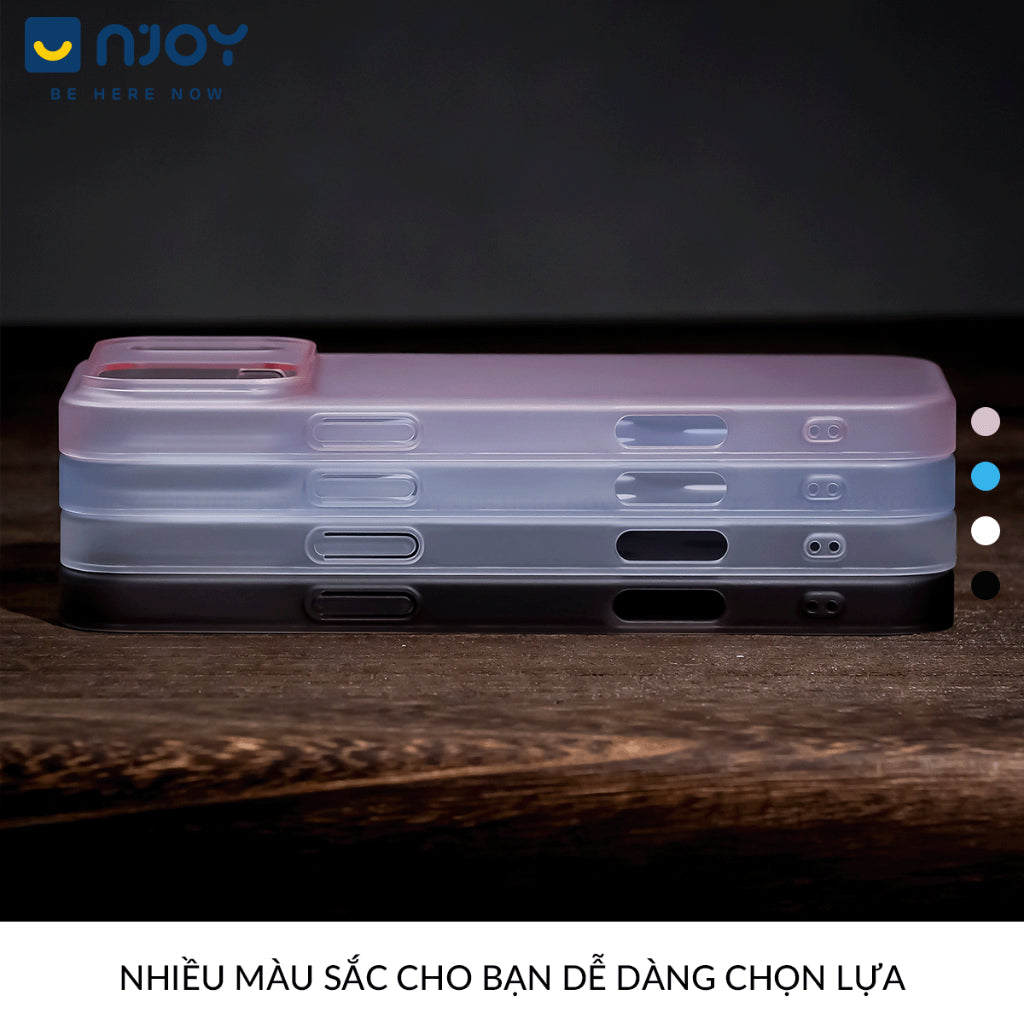 Ốp Siêu Mỏng Slim Nhám Mờ Chống Vân Tay Bảo Vệ Camera Cho Điện Thoại iPhone 17 Pro Max 16 15 14 13