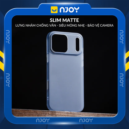 Ốp Siêu Mỏng Slim Nhám Mờ Chống Vân Tay Bảo Vệ Camera Cho Điện Thoại iPhone 17 Pro Max 16 15 14 13