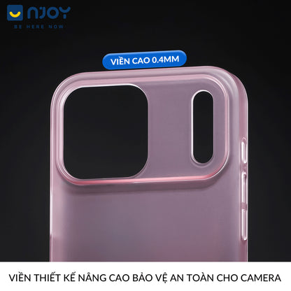 Ốp Siêu Mỏng Slim Nhám Mờ Chống Vân Tay Bảo Vệ Camera Cho Điện Thoại iPhone 17 Pro Max 16 15 14 13