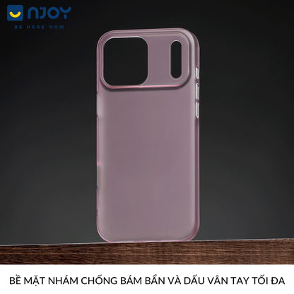 Ốp Siêu Mỏng Slim Nhám Mờ Chống Vân Tay Bảo Vệ Camera Cho Điện Thoại iPhone 17 Pro Max 16 15 14 13
