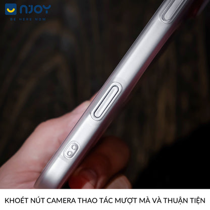 Ốp Siêu Mỏng Slim Nhám Mờ Chống Vân Tay Bảo Vệ Camera Cho Điện Thoại iPhone 17 Pro Max 16 15 14 13
